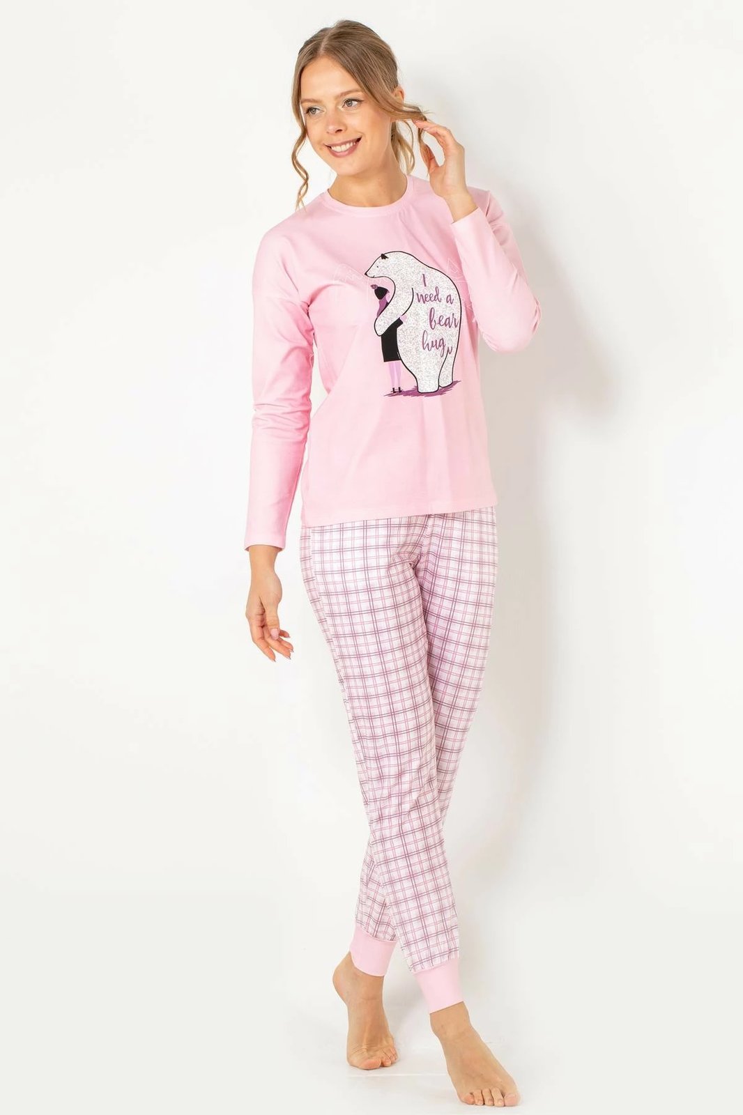 Set pizhamash për gra, rozë, Jumeon 002-000719