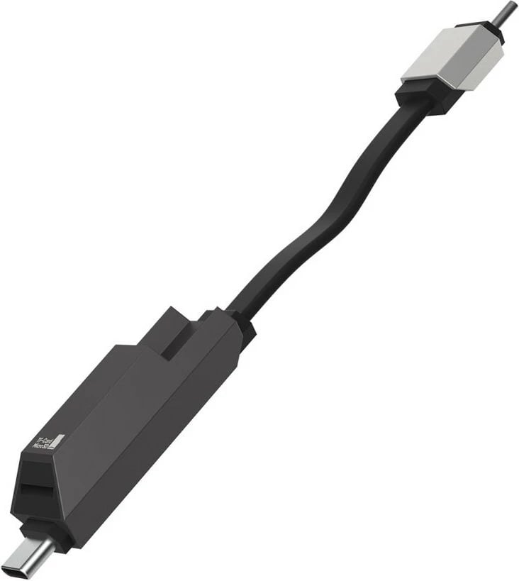 Kabllo USB C 4smarts 548240, USB4 Gen 3x2, 0.14m, 240W, slot TF, e zezë/grafit