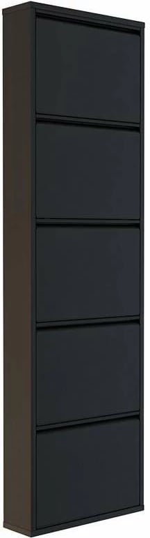 Dollap këpucësh Skye Decor, 5 pjesë, metal, i zi