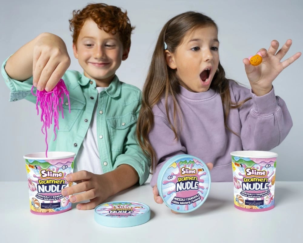 Set lodër slime Epee Slime Ramen Noodle, shumëngjyrëshe