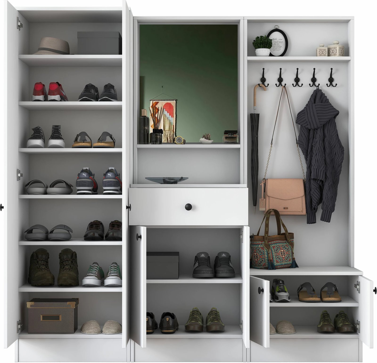 Stendë korridori Hanah Home, M2 - 1558, e bardhë