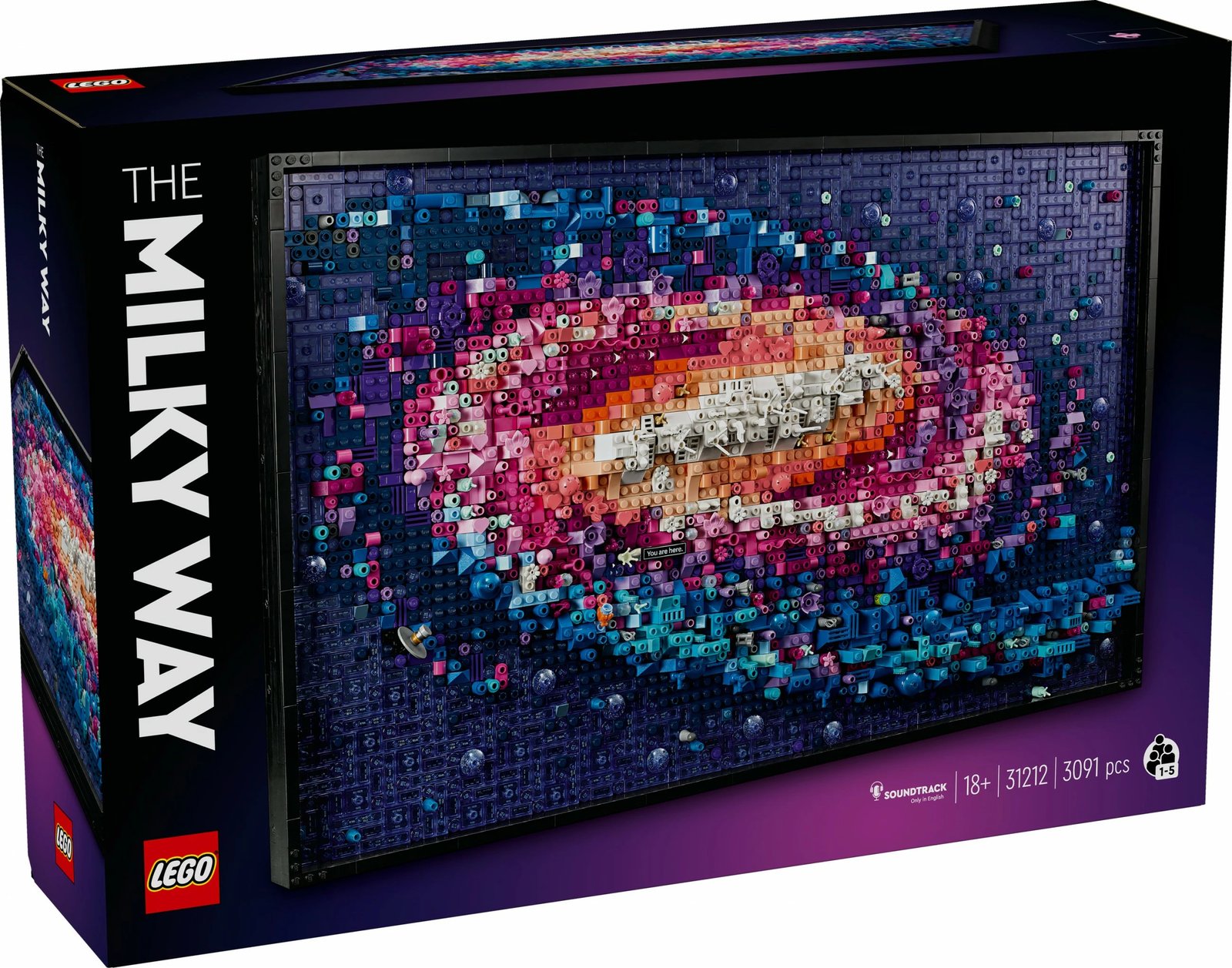 Set LEGO Galaxie Milky Way 31212, 3091 pjesë, mozaik dekorativ