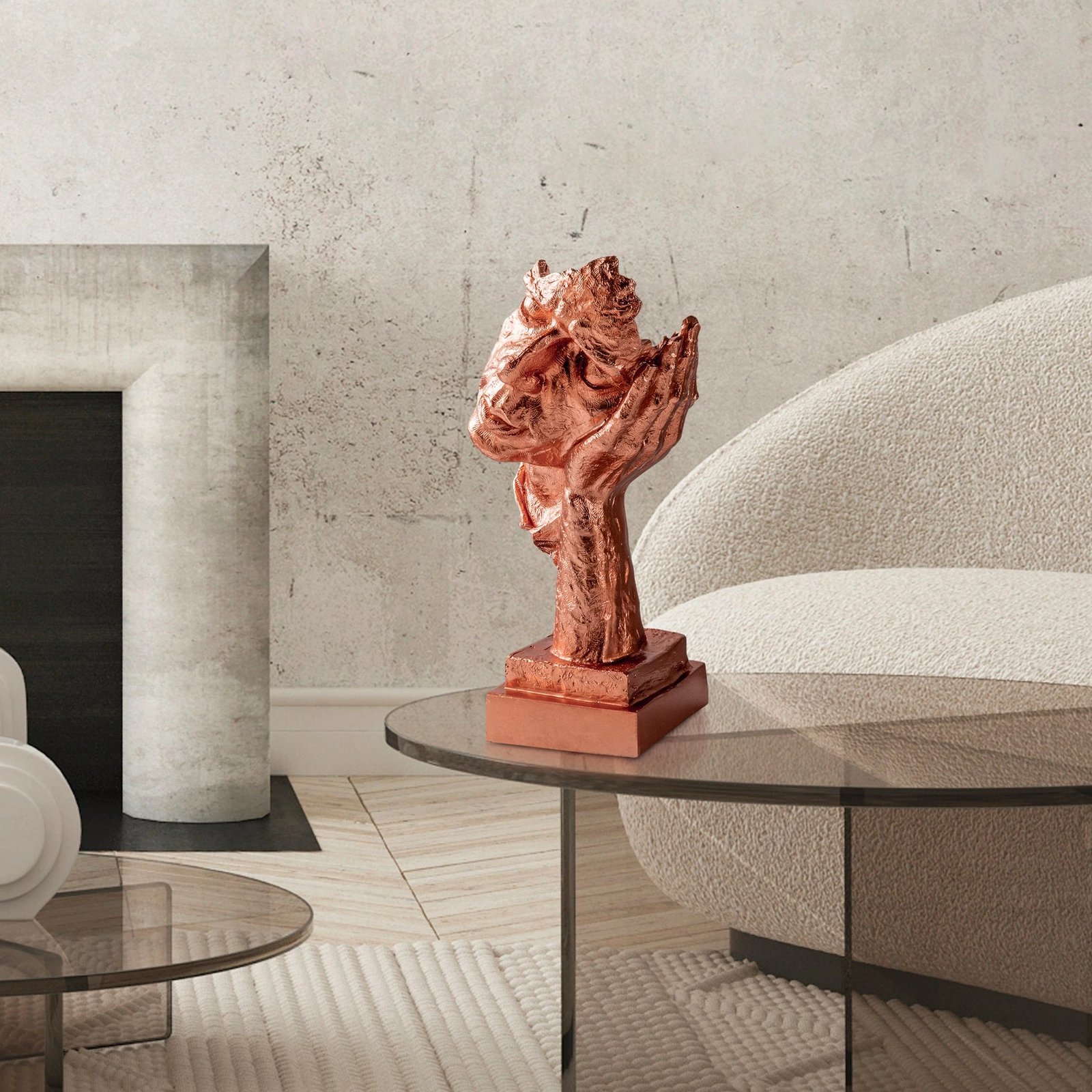 Objekt dekorativ Evila Originals, bakër, Yak-030-A