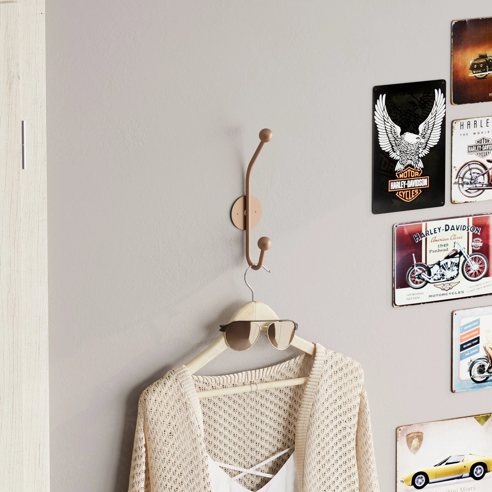 Varëse muri metalike, ngjyrë bakri, Wallity, Rhino-C