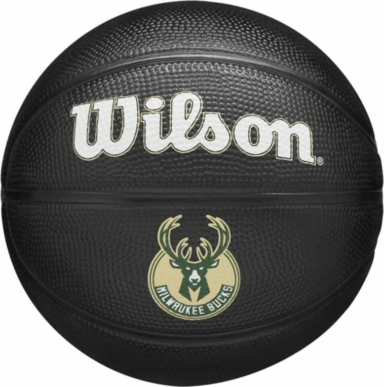 Top basketbolli për fëmijë Wilson, Team Tribute Milwaukee Bucks, e zezë