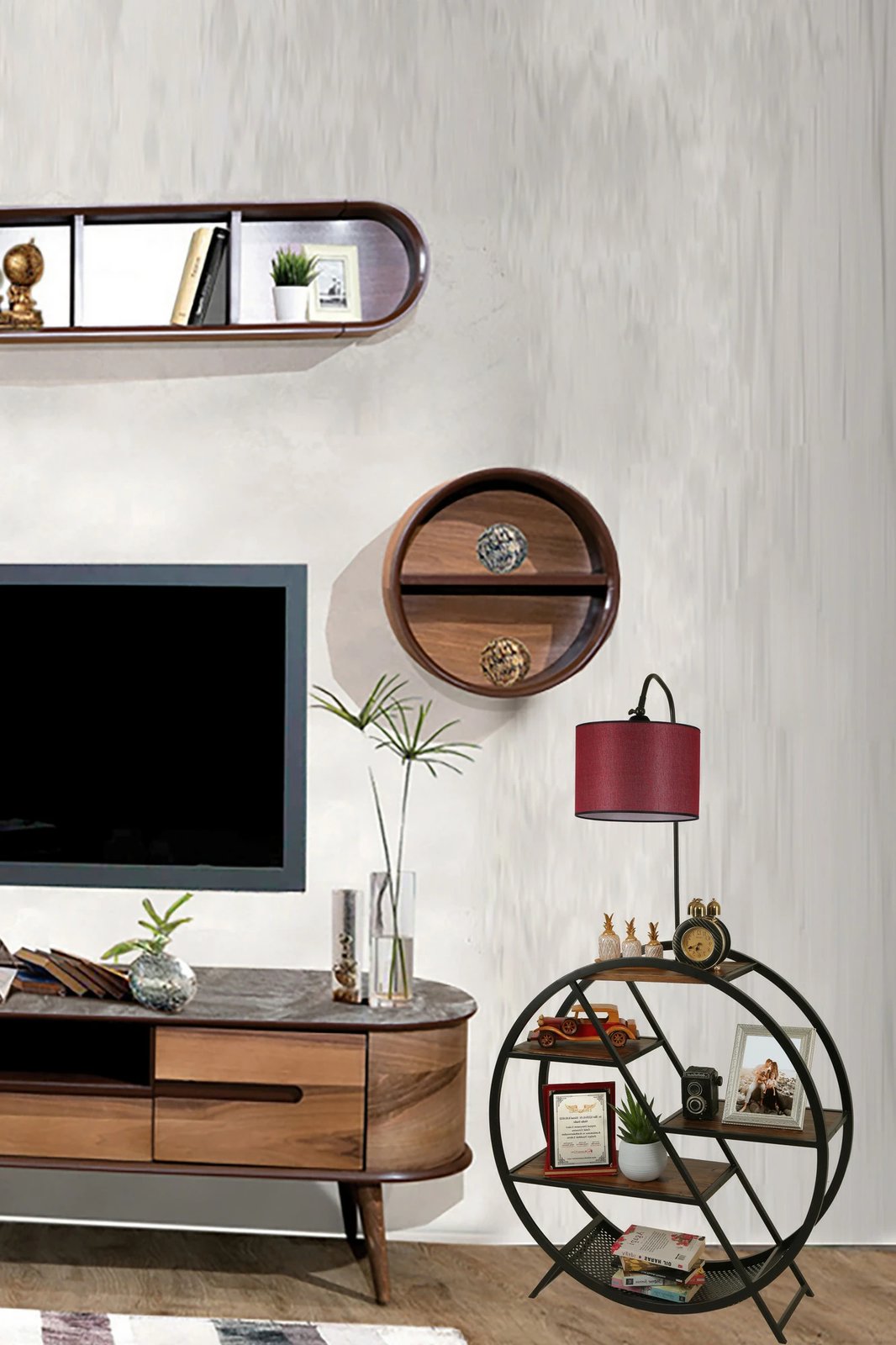 Llambë dyshemeje Opviq, e kuqe Claret, 8529-7