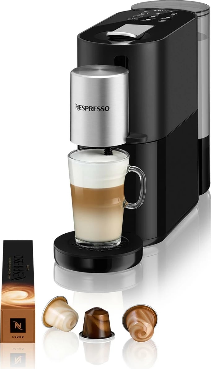 Aparat kafeje kapsulë Krups Nespresso XN8908, 1L, 1500W, e zezë