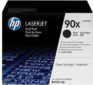 Toner HP 90X CE390XD rendiment i lartë 24,000 faqe pako dyshe e zezë