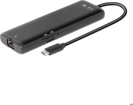 USB hub Club3D USB-8-in1-HUB, USB-C, HDMI/DP/2xUSB/USB-C/RJ45, 100W, i zi