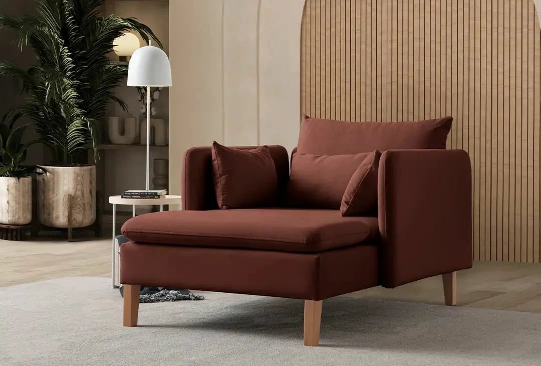 Karrige Wing Flexy, ngjyrë e kuqe qeramike, Atelier del Sofa