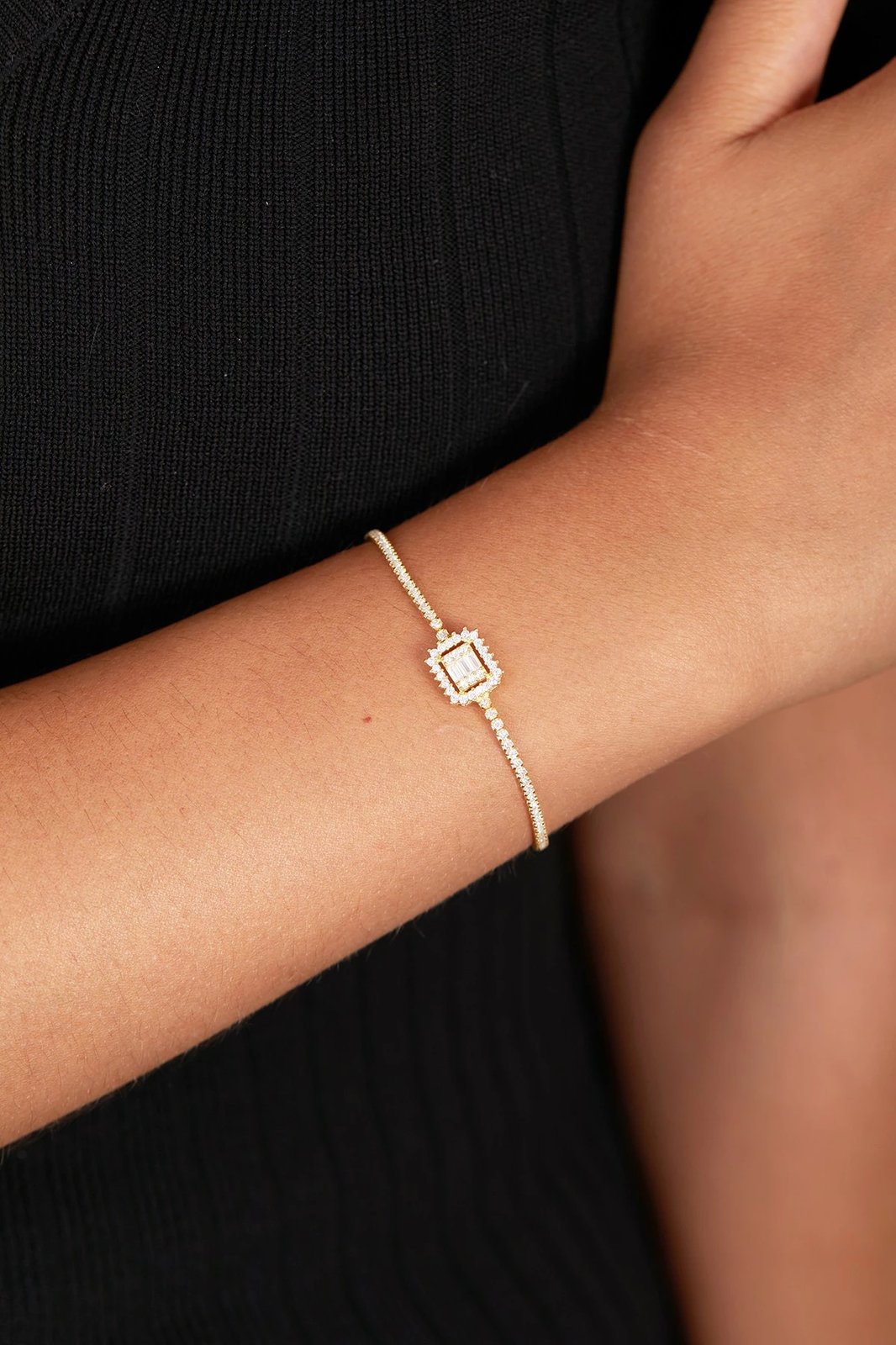 Byzylyk argjendi Elika Silver, ngjyrë ari, FA183155