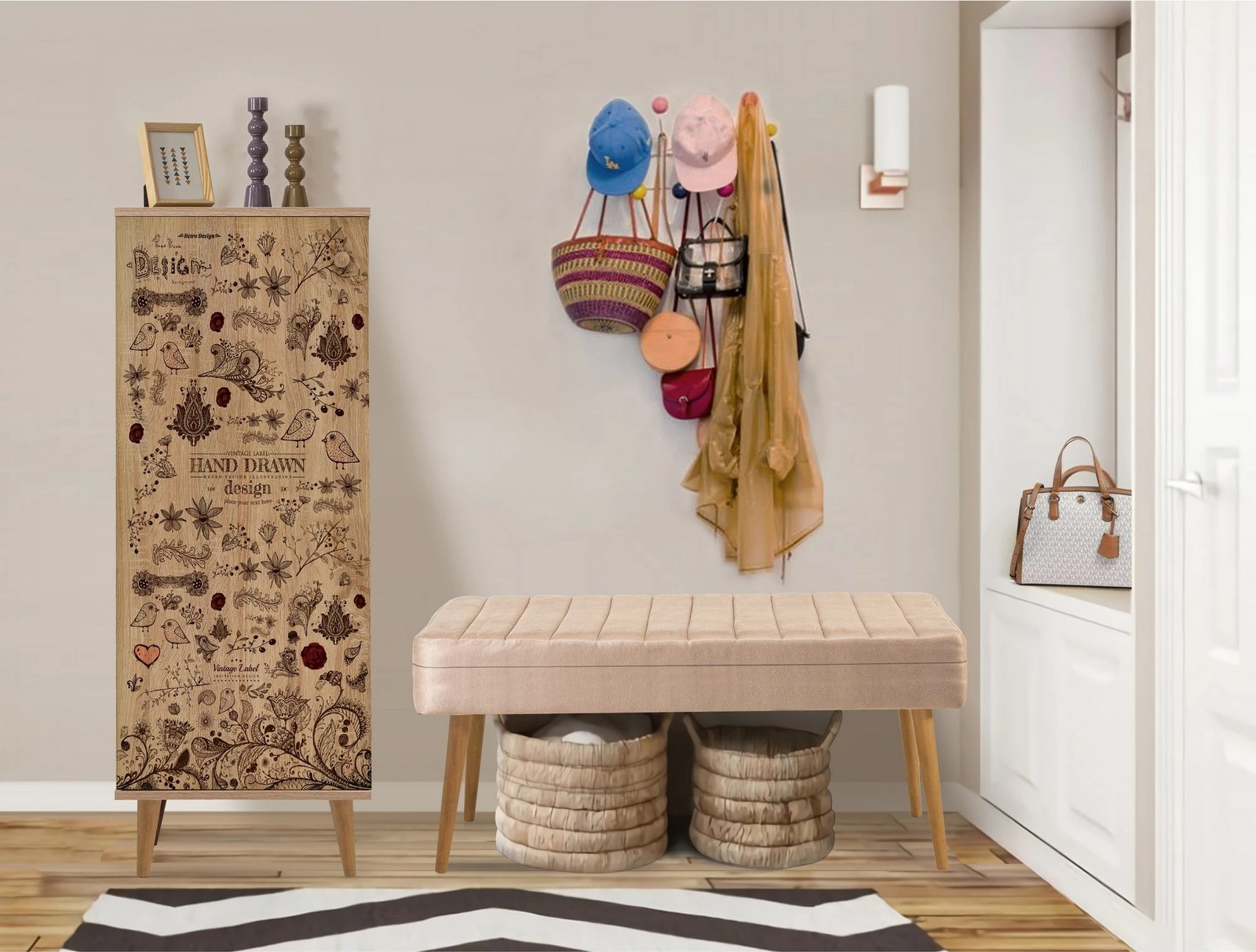 Set mobiljesh për korridor, Sonomo & Stone, Skye Decor, Filinta - 731 - 0900