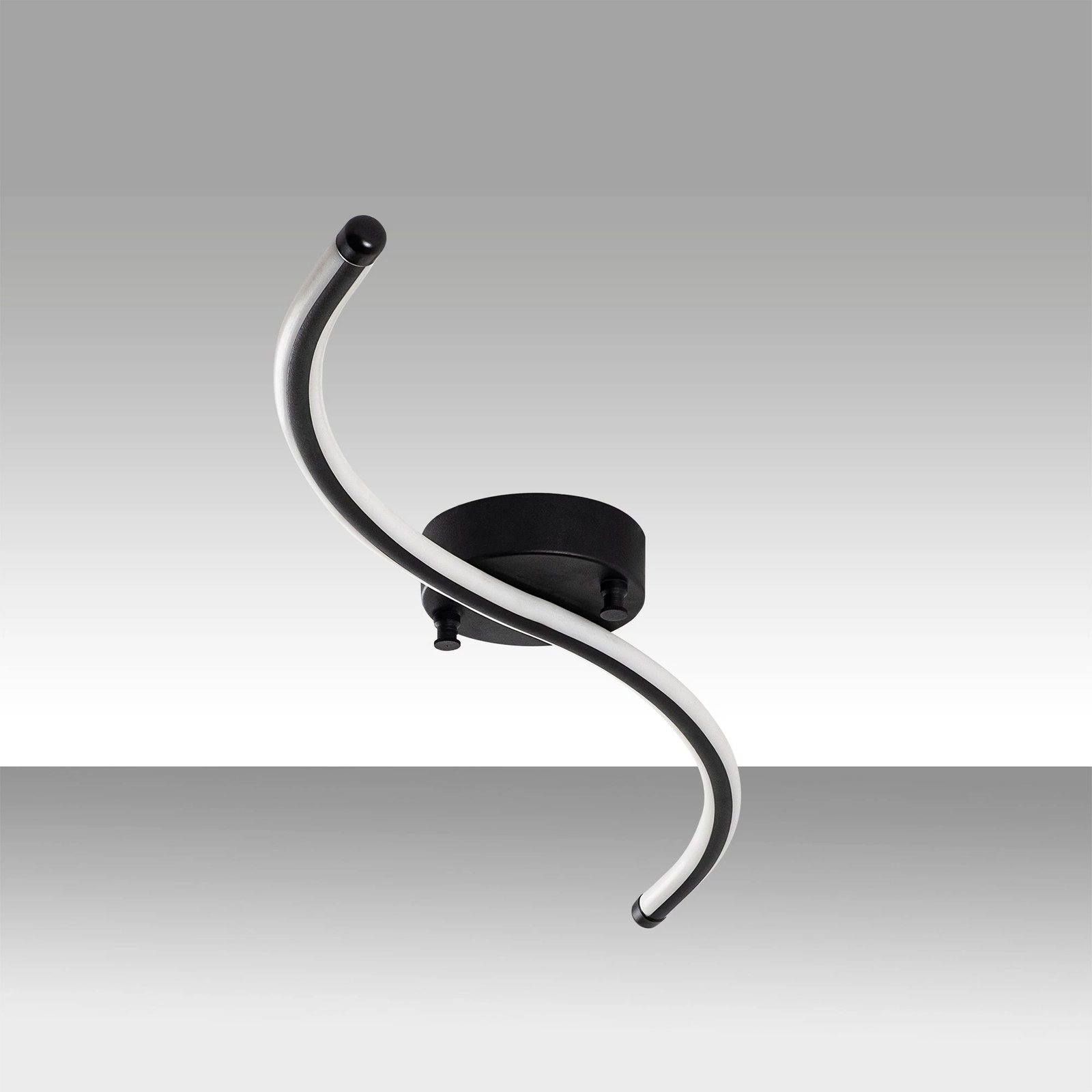 Llambë tavani Opviq, model Yılan, e zezë, 67x5x10 cm