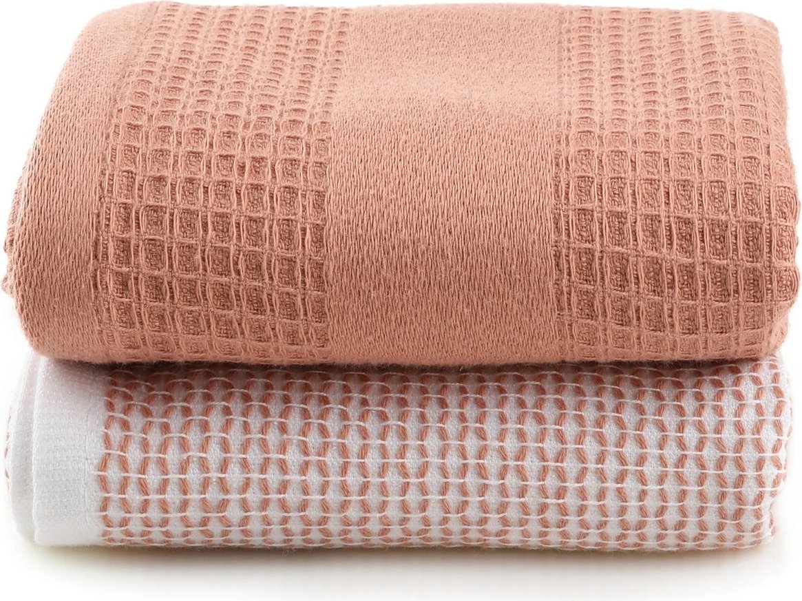 Set peshqirësh për larje (2 copë), Mijölnir Betty, salmon