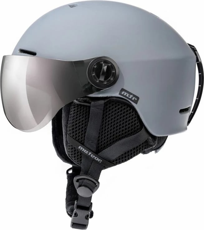 Helmetë për skijim Meteor, hiri