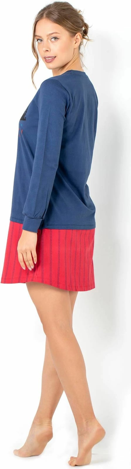 Këmishë nate Jumeon, ngjyrë e kaltër e errët, 002-000726