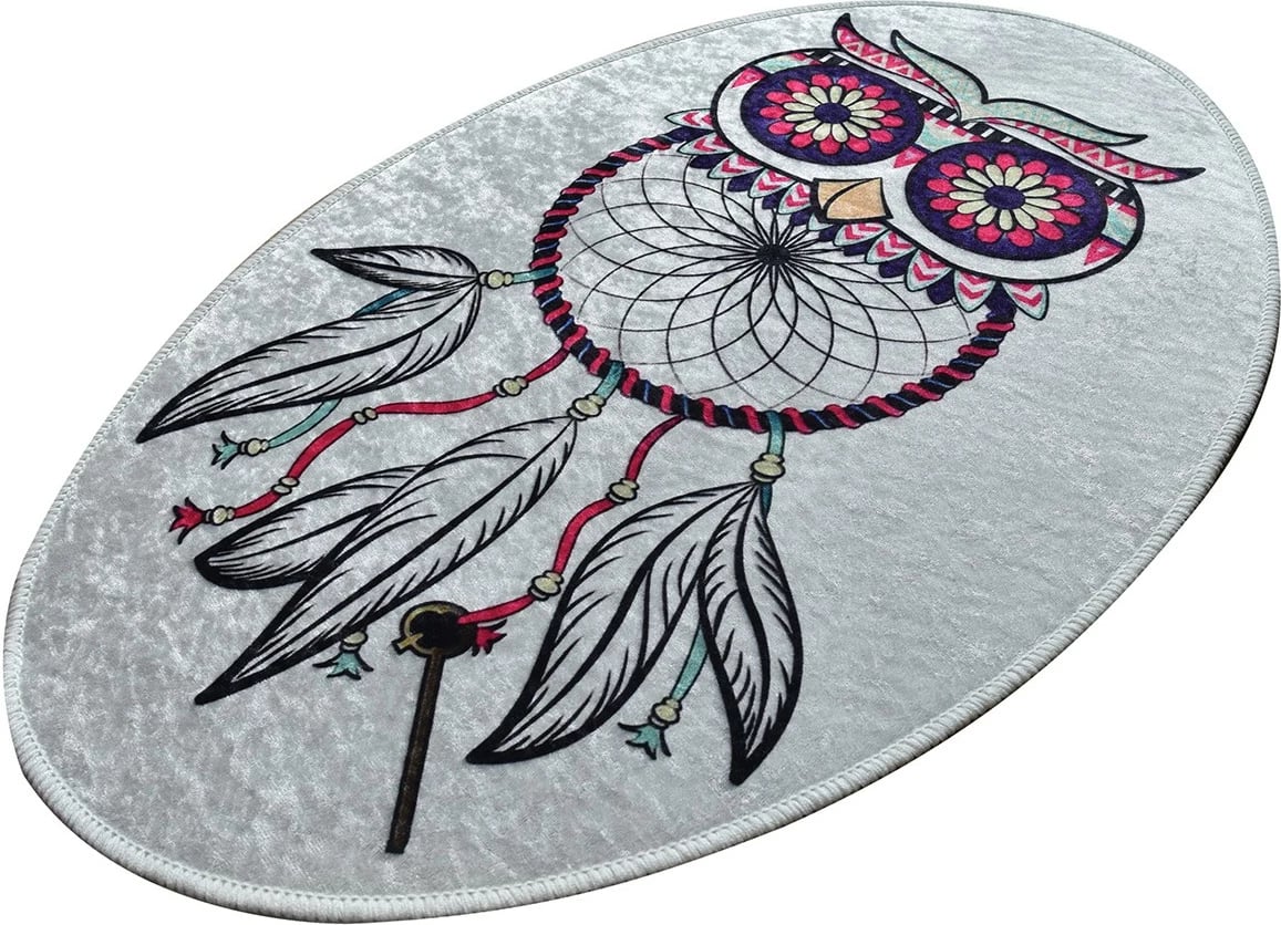 Qilim oval Dream Oval DJT, shumëngjyrësh, 60x90cm