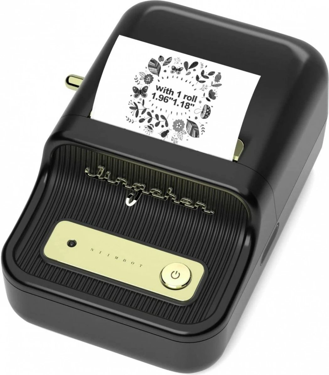 Printer etiketa Niimbot B21S, termik, portativ, USB-C/Bluetooth, i zi, me 1 rolë