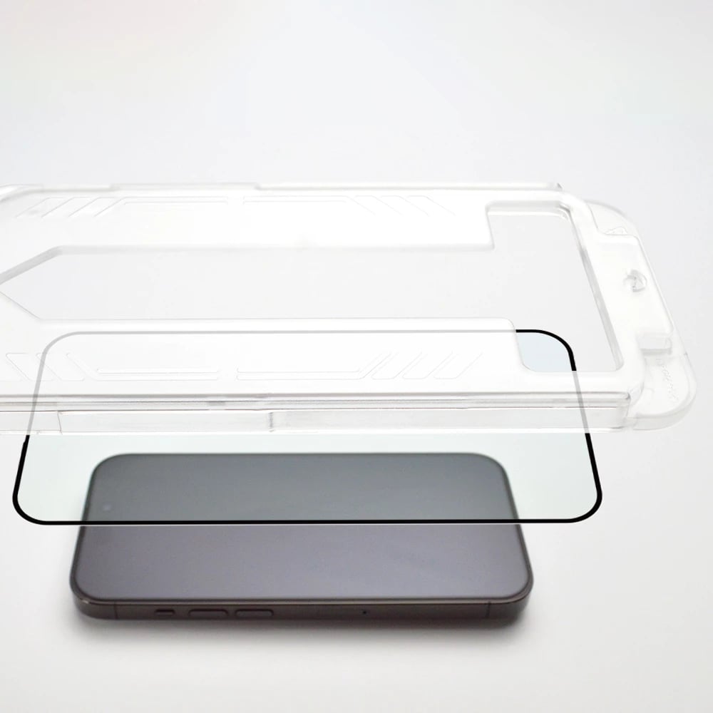Xham i temperuar Wozinsky Premium Glass me kornizë montimi për iPhone 13 Pro Max, i zi