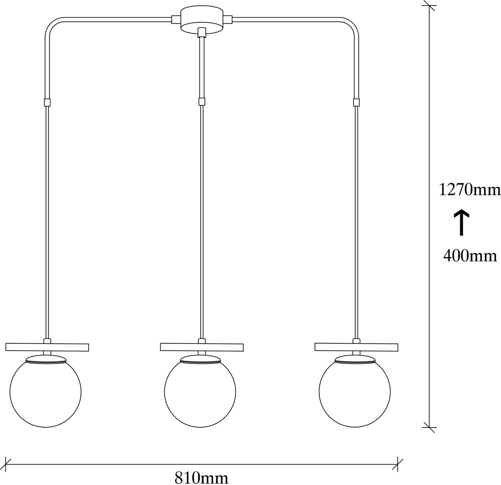 Llambë varëse Opviq, Üzüm - 6281, e zezë dhe e bardhë
