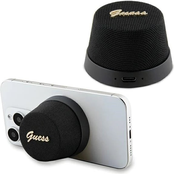 Altoparlant Bluetooth Guess Magnetic Script Metal, MagSafe, 1200mAh, i zi