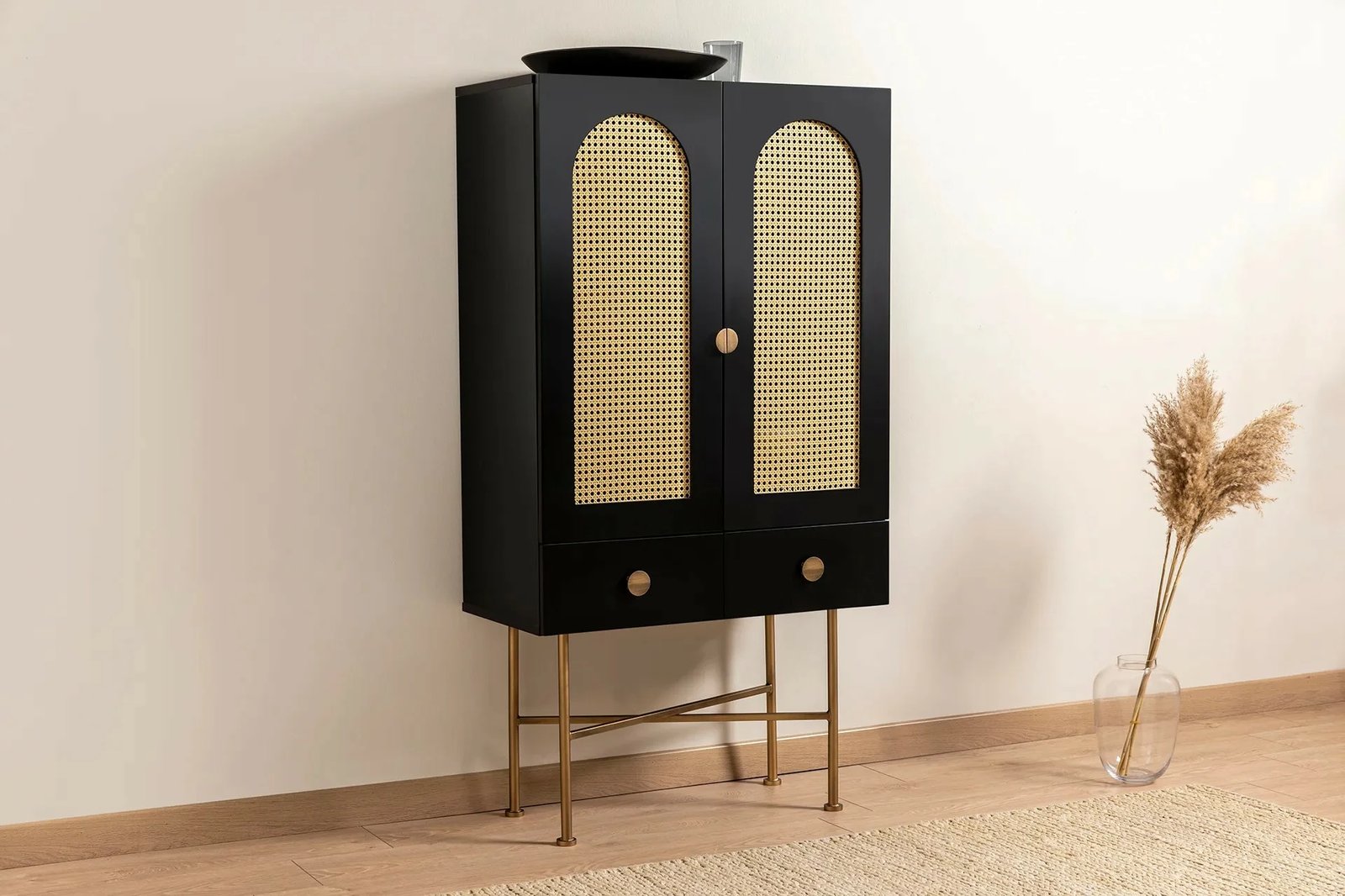 Konsol Skye Decor Cliff 150, e zezë