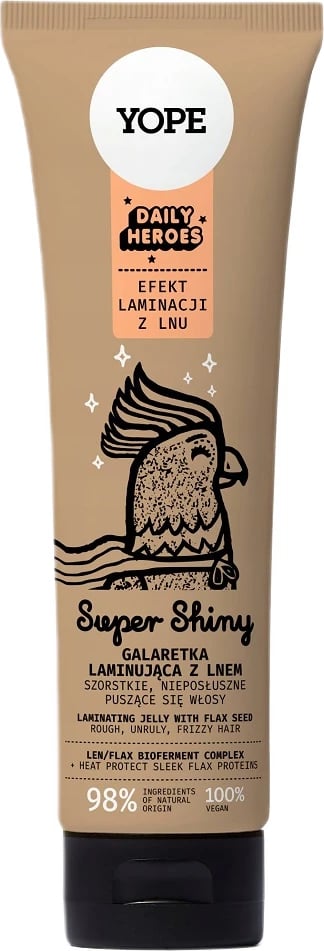 Xhel laminues për flokë Yope Daily Heros Super Shiny për femra 140ml