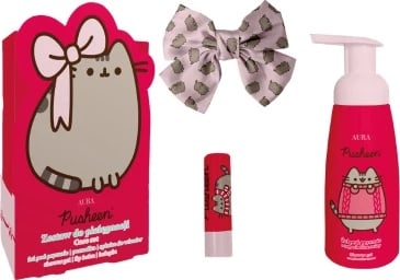 Set për trup dhe buzë Pusheen, 3 artikuj