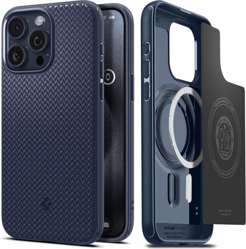 Mbështjellës Spigen Mag Armor MagSafe për iPhone 15 Pro Max, Blu