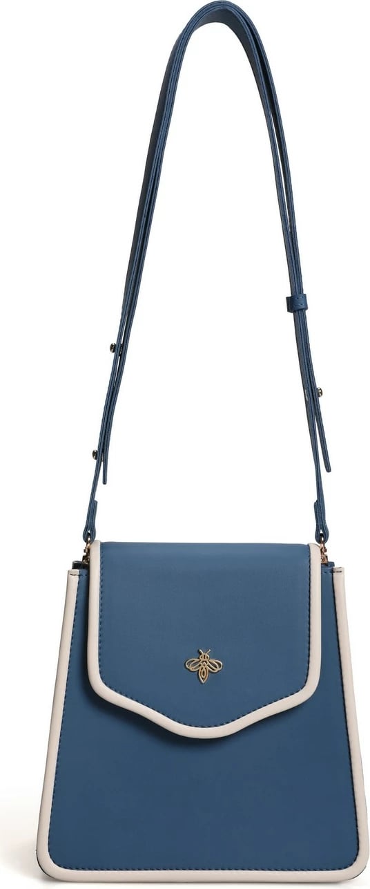 Çantë krahu Lucky Bees, 1248, ngjyrë kaltër-krem