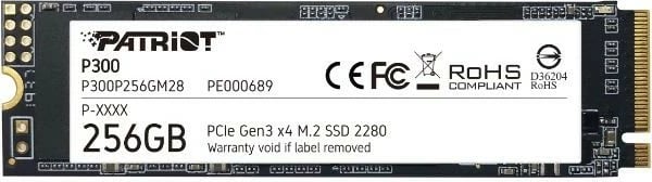 SSD Patriot Viper P300, 256GB, M.2 PCIe Gen 3 x4, Zi