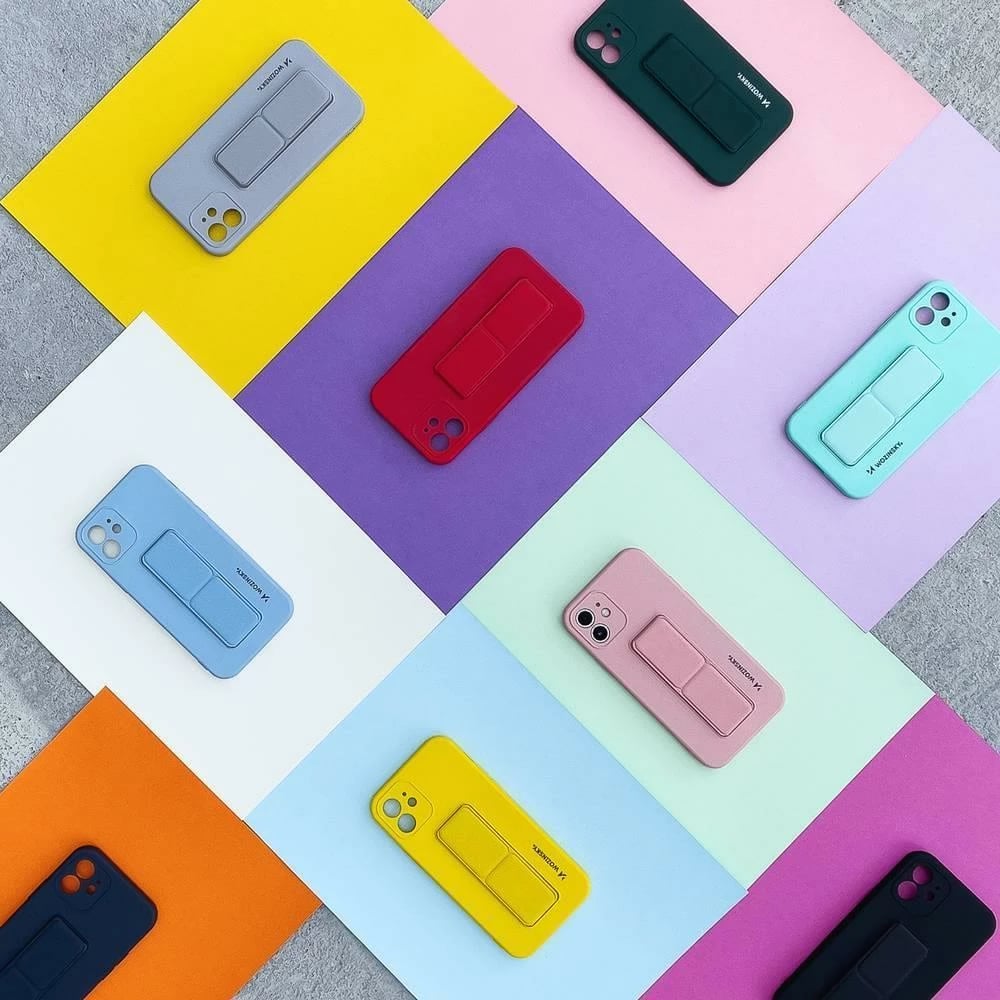 Mbështjellës Wozinsky Kickstand Case për iPhone 12 Pro Max, silikon, e gjelbër e errët