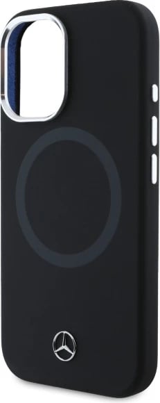 Mbështjellës Mercedes MEHMP16S23SUTTK për iPhone 16 6.1", silikon, MagSafe, zi