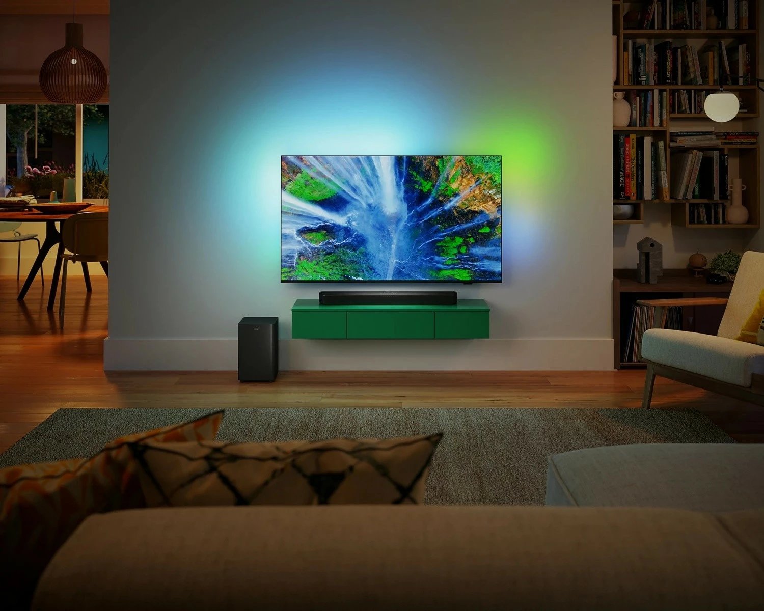 Soundbar Philips TAB5309/10 me subwoofer wireless, 240W, Gri