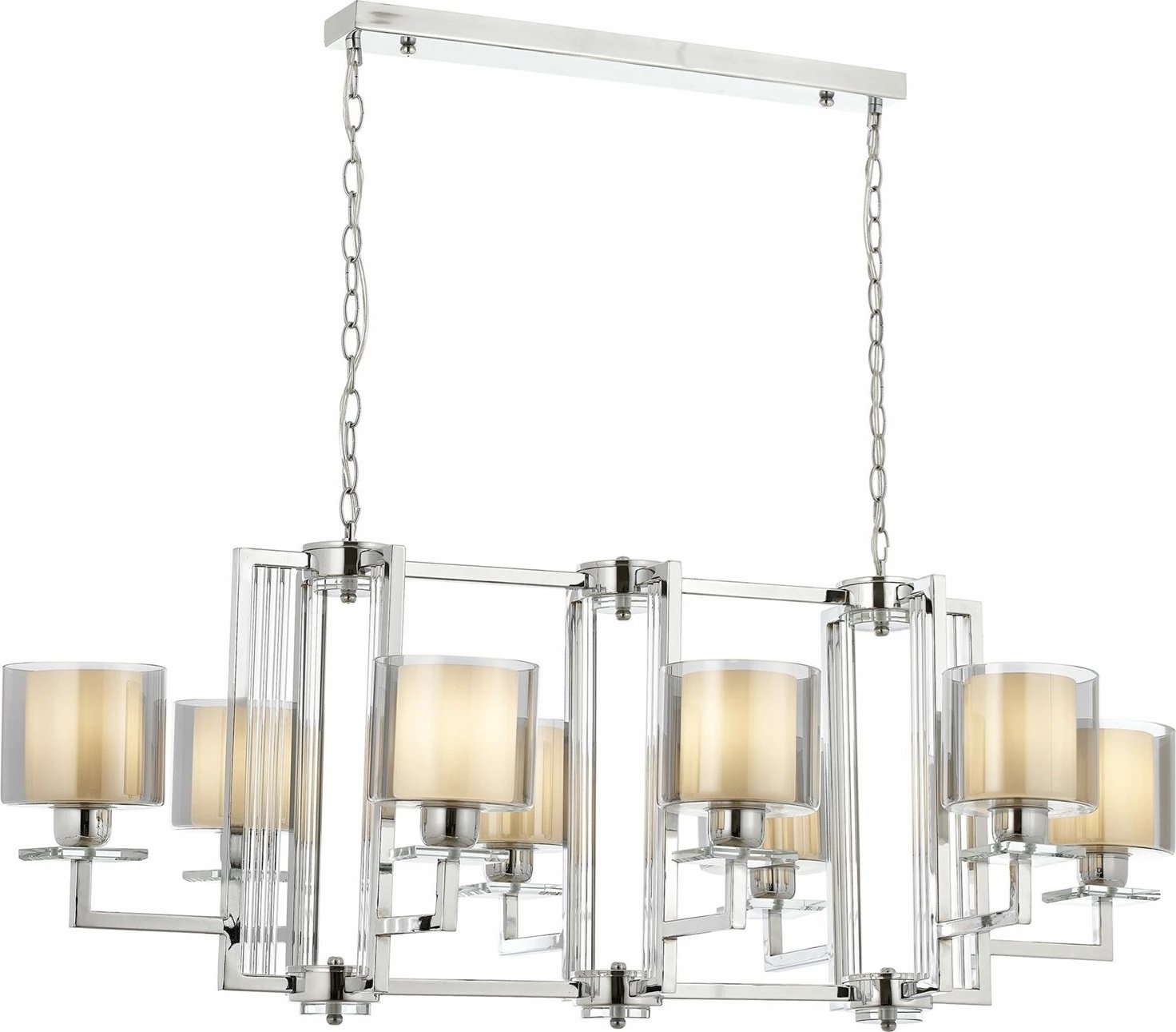 Llambadar modern Opviq, Av-4285-8K-Ym, krom, 100x110x60cm