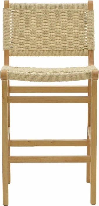 Karrige për bar Julien dru gome natyral-litar natyral 45x46x95cm