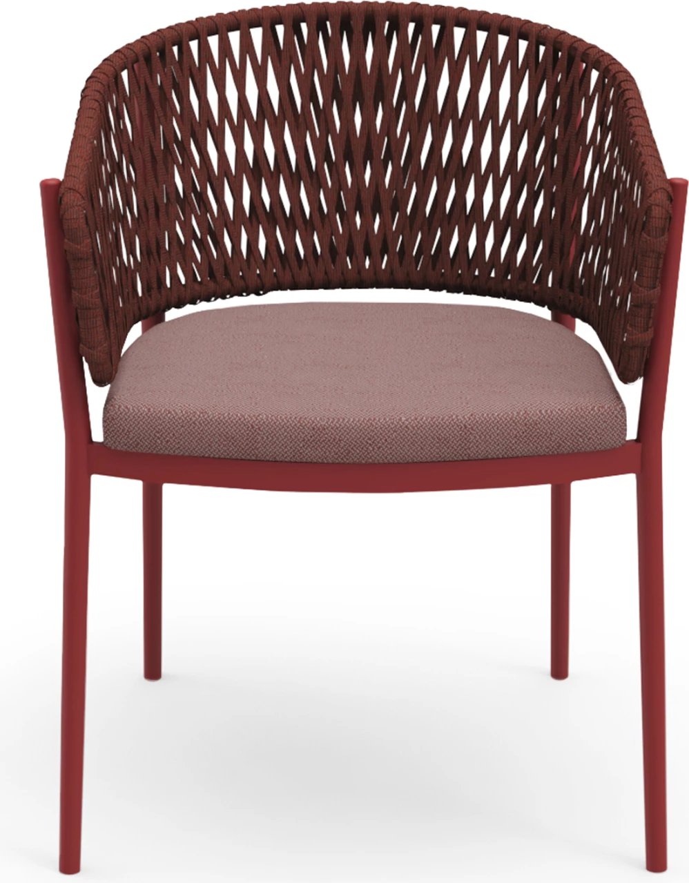 Karrige ngrënieje CAMELLIA, alumini i kuq, litar P.E., jastëk OLEFIN, CD6209.05