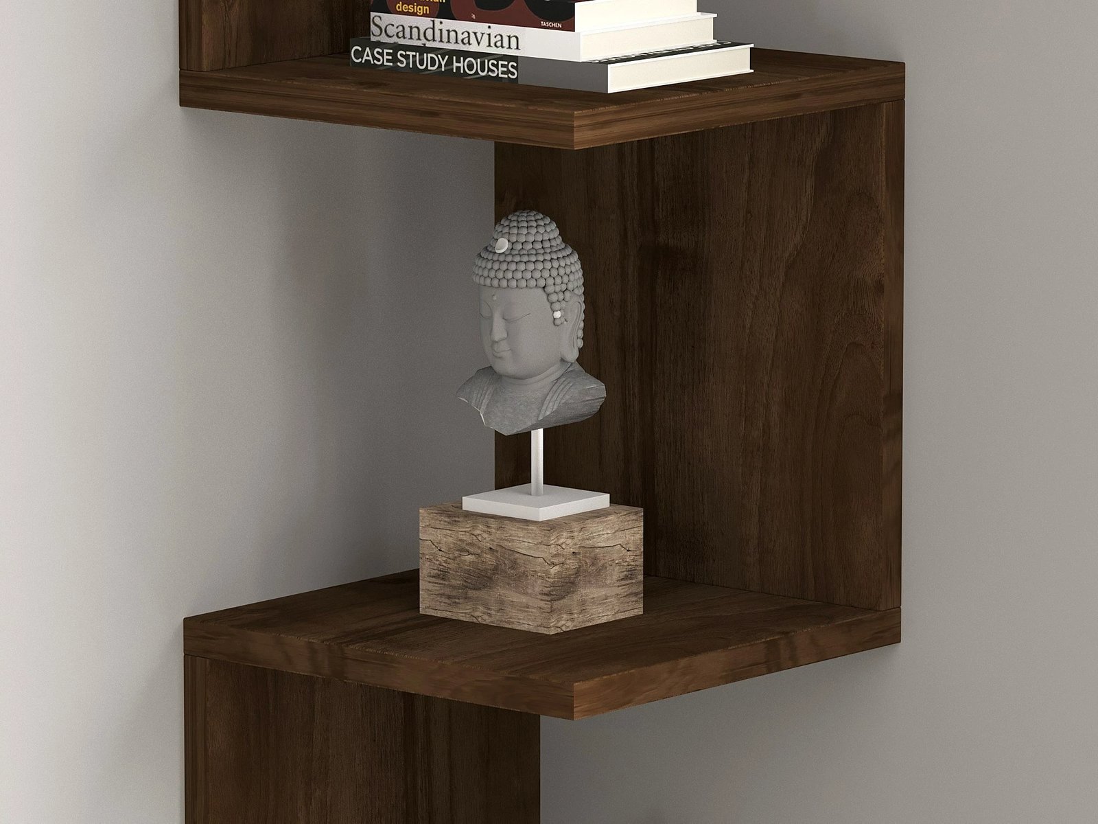 Raft muri Hanah Home, zikzak, ngjyrë arre