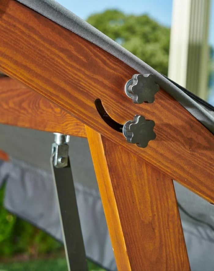 Karrige lëkundëse treshe për kopsht, ngjyrë antracit, Skye Decor Lyon 2400