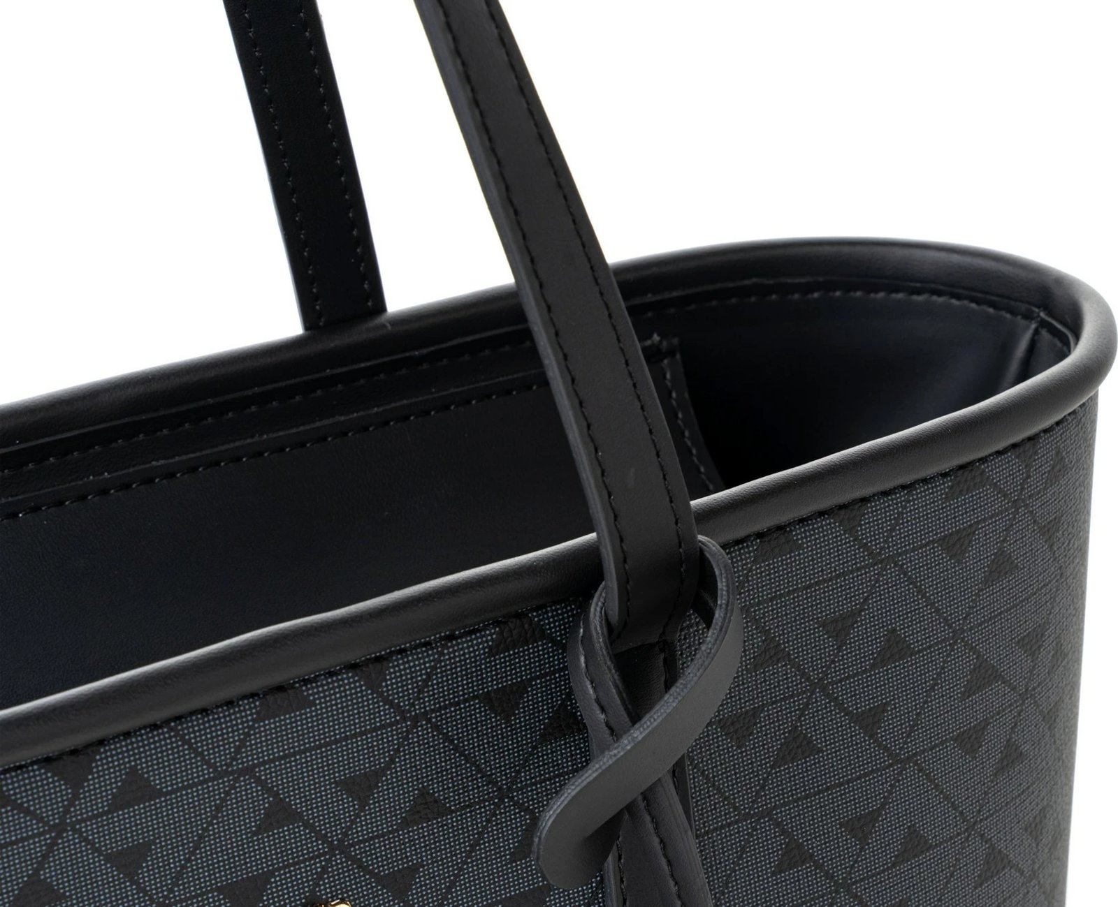 Çantë tote Vince Camuto Taormina, e zezë me monogram