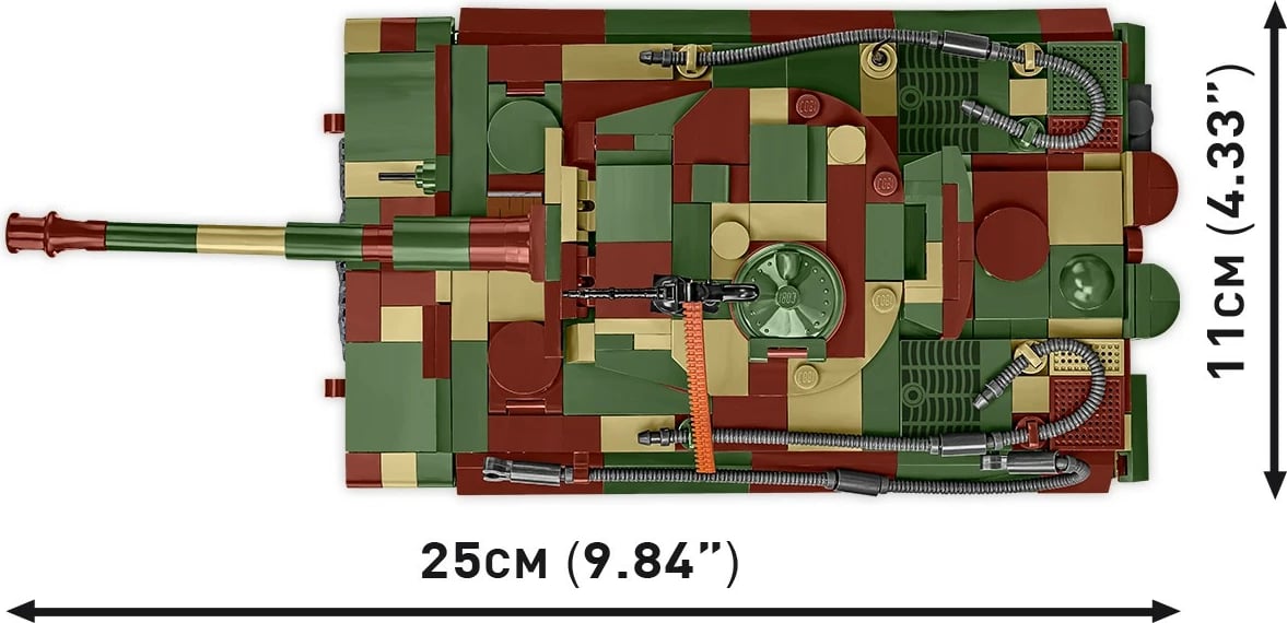 Set ndërtimi Cobi Pz.Kpfw. VI Tiger Ausf. E, 870 pjesë, me 2 figurina
