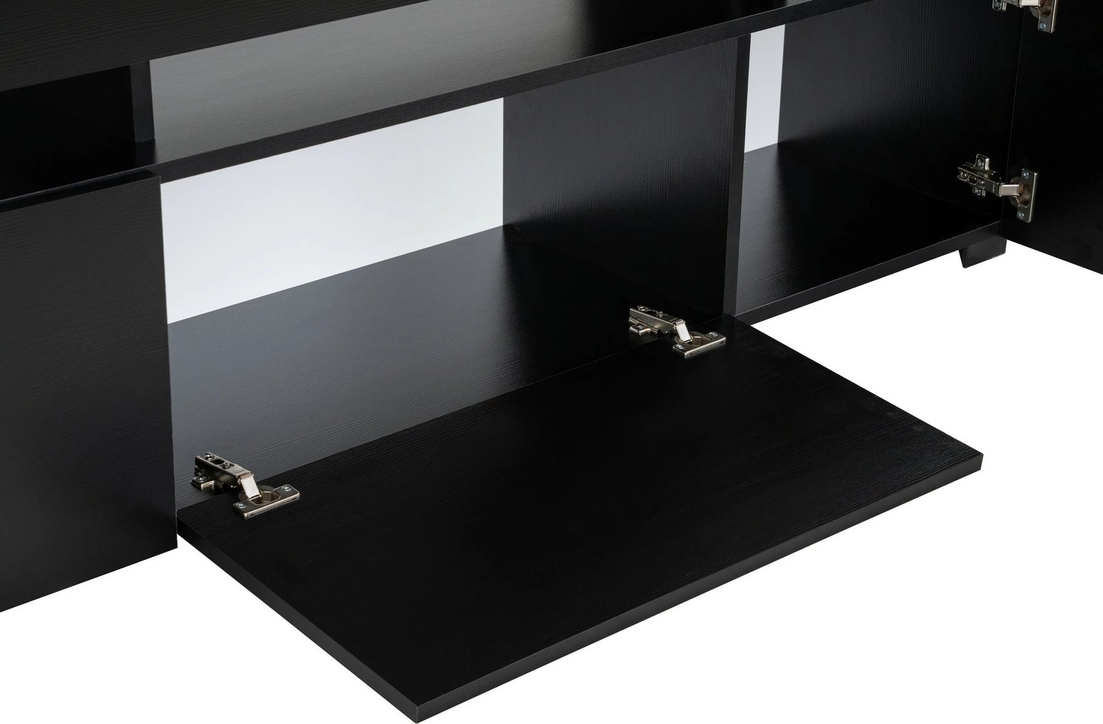 Komodë për TV Hanah Home, Beliz, ngjyrë dru e zezë