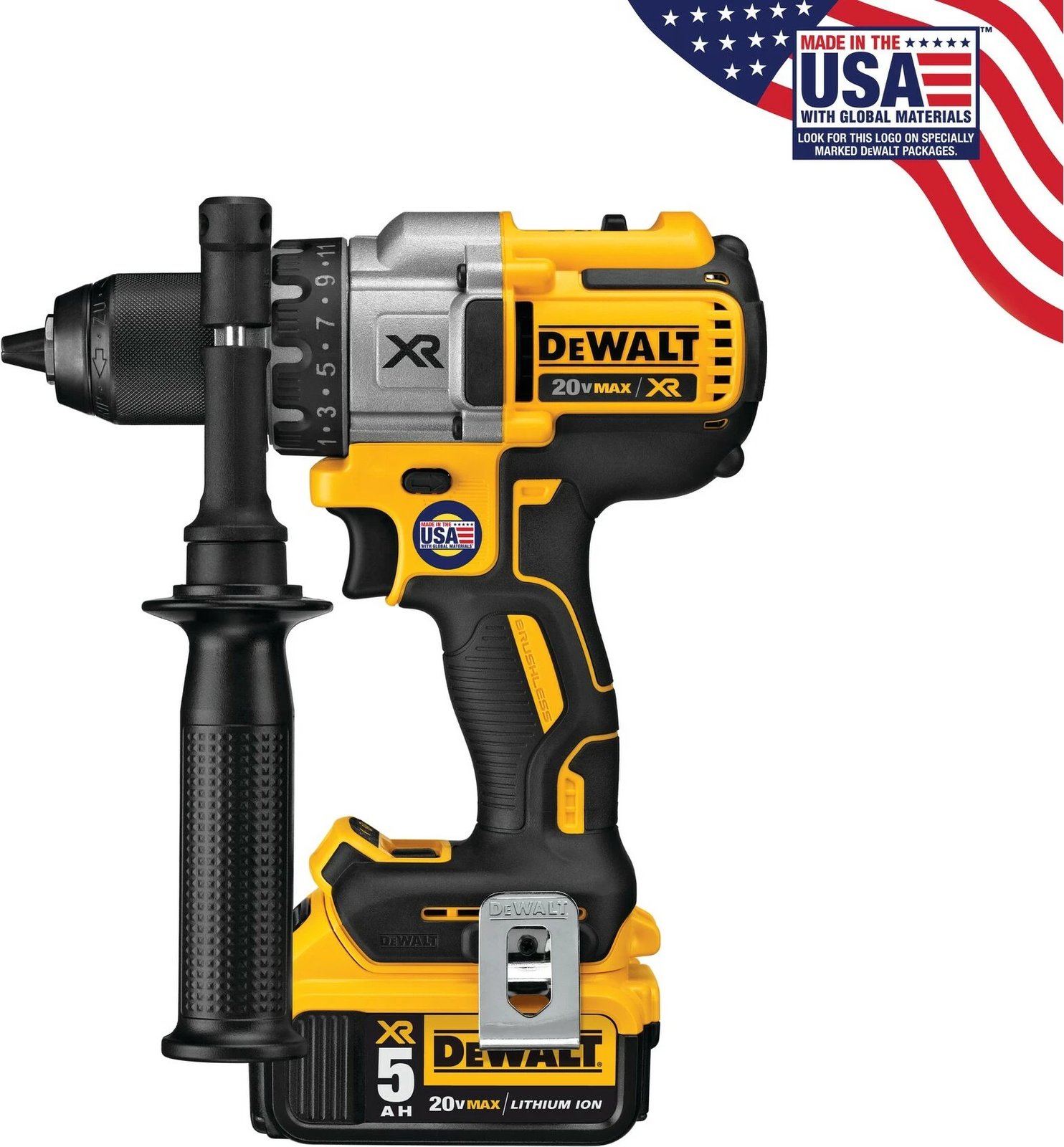 Vidashkruese DeWALT XR 18V 5Ah, verdhë/zezë