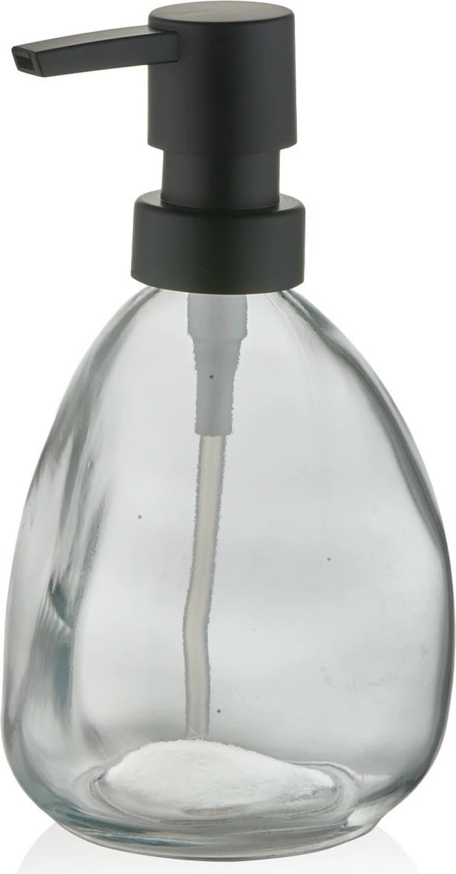 Dozator sapuni Mijölnir, qelq transparent, SBN0056, 10x10x16cm