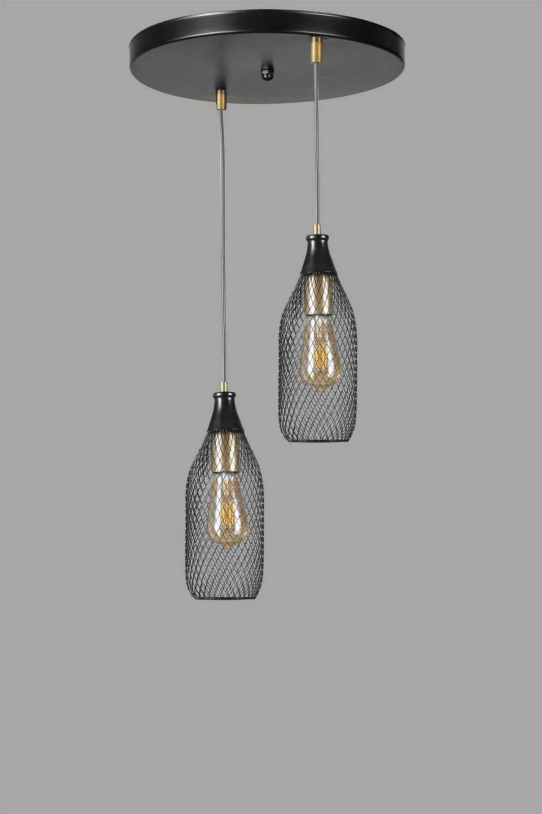 Llambë tavani Opviq, Rio 2, metal i zi, lartësi e rregullueshme Llambë tavani Opviq, Rio 2, metal i zi, lartësi e rregullueshme