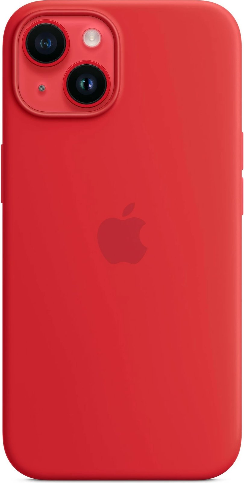 Mbështjellës Apple iPhone 14 Silicone Case MagSafe, e kuqe