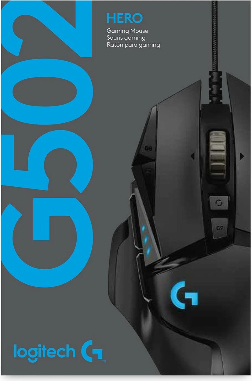 Maus Logitech G G502 HERO, 25600 DPI, USB, i zi Maus Logitech G G502 HERO, 25600 DPI, USB, i zi