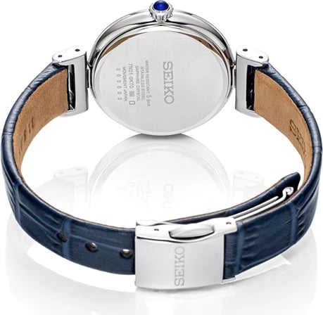 Orë dore SEIKO SRZ545P1 për femra, e kaltër