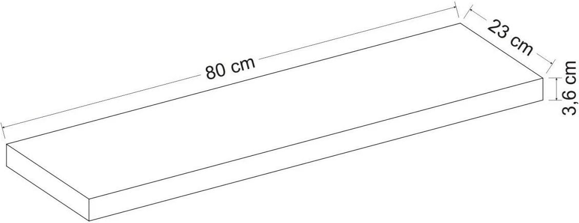 Raft muri, ngjyrë lisi, Skye Decor Gizli 80 - Old Style Raft muri, ngjyrë lisi, Skye Decor Gizli 80 - Old Style