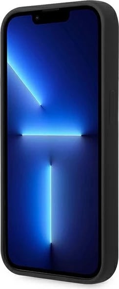 Mbështjellës Ferrari FEHCP14LSIBBK për iPhone 14 Pro 6.1", silikon, Metal Logo, zi